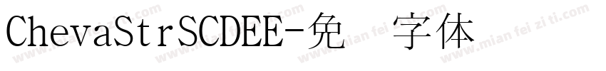 ChevaStrSCDEE字体转换