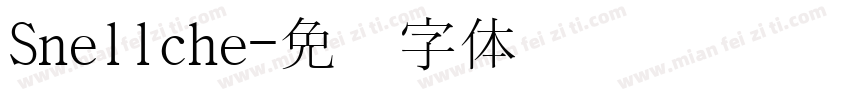 Snellche字体转换