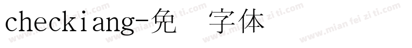 checkiang字体转换