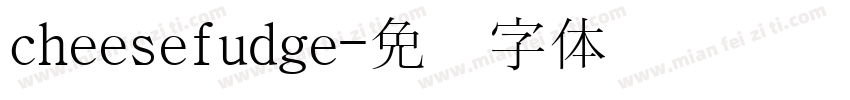 cheesefudge字体转换