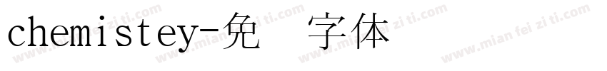 chemistey字体转换