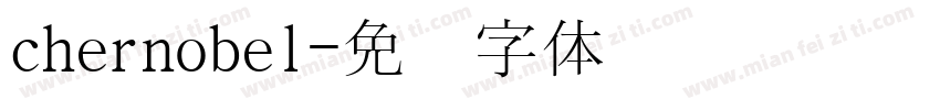 chernobel字体转换