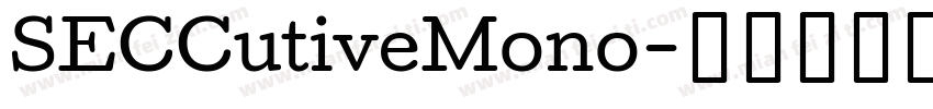 SECCutiveMono字体转换