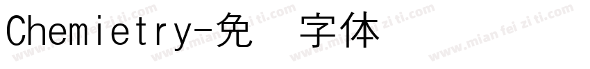Chemietry字体转换