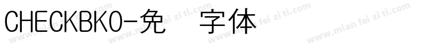CHECKBK0字体转换