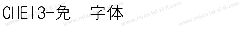 CHEI3字体转换