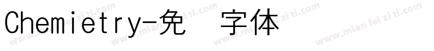 Chemietry字体转换