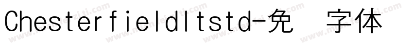 Chesterfieldltstd字体转换