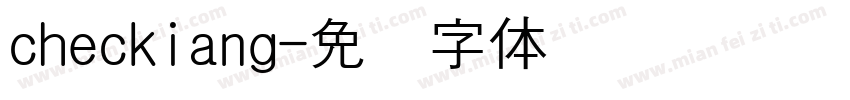 checkiang字体转换