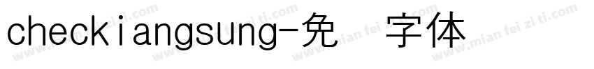 checkiangsung字体转换