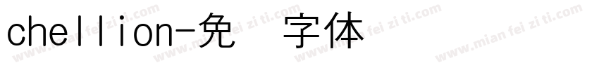 chellion字体转换