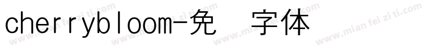 cherrybloom字体转换