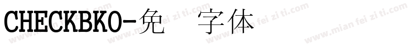 CHECKBK0字体转换
