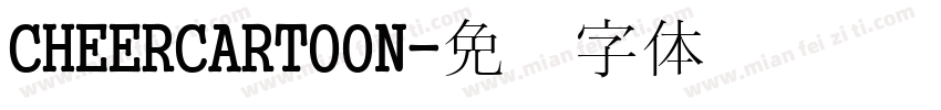 CHEERCARTOON字体转换