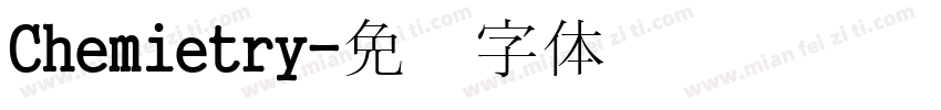 Chemietry字体转换