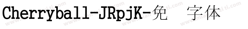 Cherryball-JRpjK字体转换