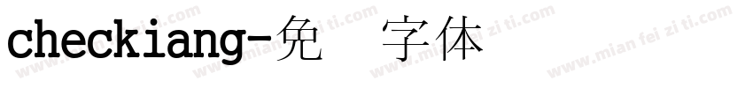 checkiang字体转换