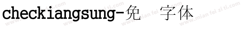 checkiangsung字体转换