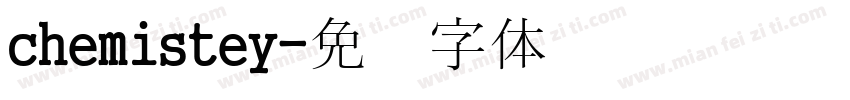chemistey字体转换