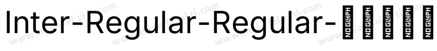 Inter-Regular-Regular字体转换