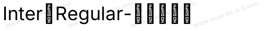 Inter一Regular字体转换