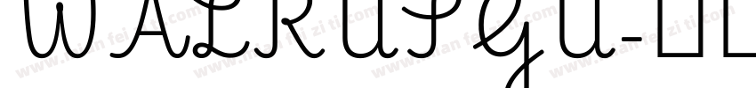 WALRUSGU字体转换