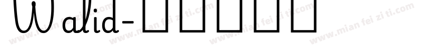 Walid字体转换
