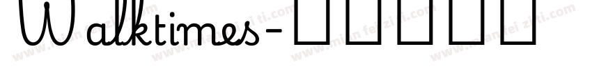 Walktimes字体转换