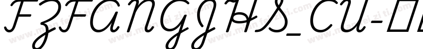 FZFANGJHS_CU字体转换