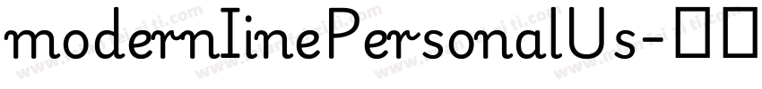 modernIinePersonalUs字体转换