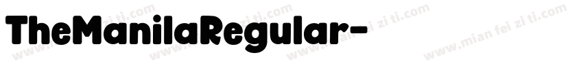 TheManilaRegular字体转换