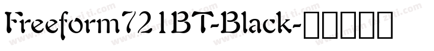 Freeform721BT-Black字体转换