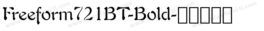 Freeform721BT-Bold字体转换