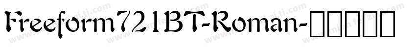 Freeform721BT-Roman字体转换