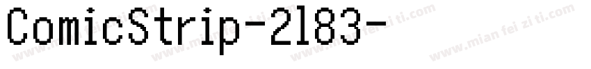 ComicStrip-2l83字体转换