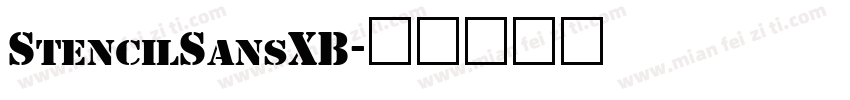 StencilSansXB字体转换