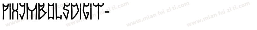 pixymbolsdigit字体转换