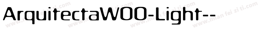 ArquitectaW00-Light-字体转换