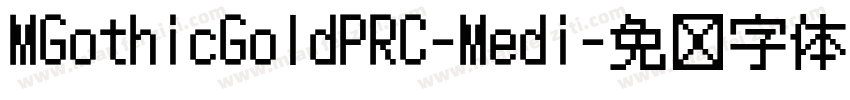 MGothicGoldPRC-Medi字体转换