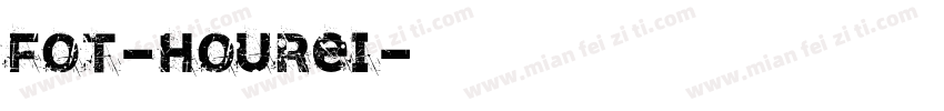 FOT-Hourei字体转换
