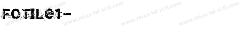 FOTILE1字体转换