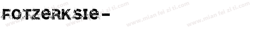 FOTZerksie字体转换