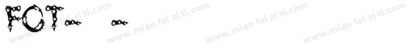 FOT-桔梗字体转换