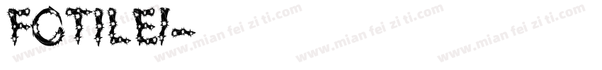 FOTILE1字体转换