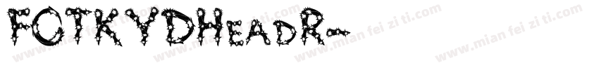 FOTKYDHeadR字体转换