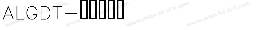 ALGDT字体转换