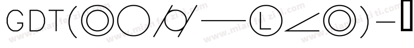 GDT(regular)字体转换