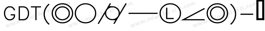 GDT(regular)字体转换