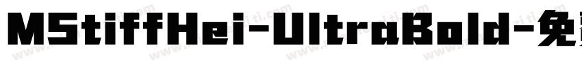 MStiffHei-UltraBold字体转换