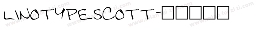 LinotypeScott字体转换